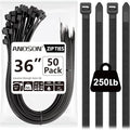 Large Zip Ties 36 inch, Long Zip Ties Heavy Duty by ANOSON