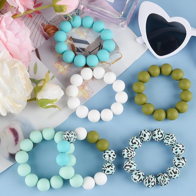 ASTARON 100 Pcs 15mm Silicone Beads - Image 6