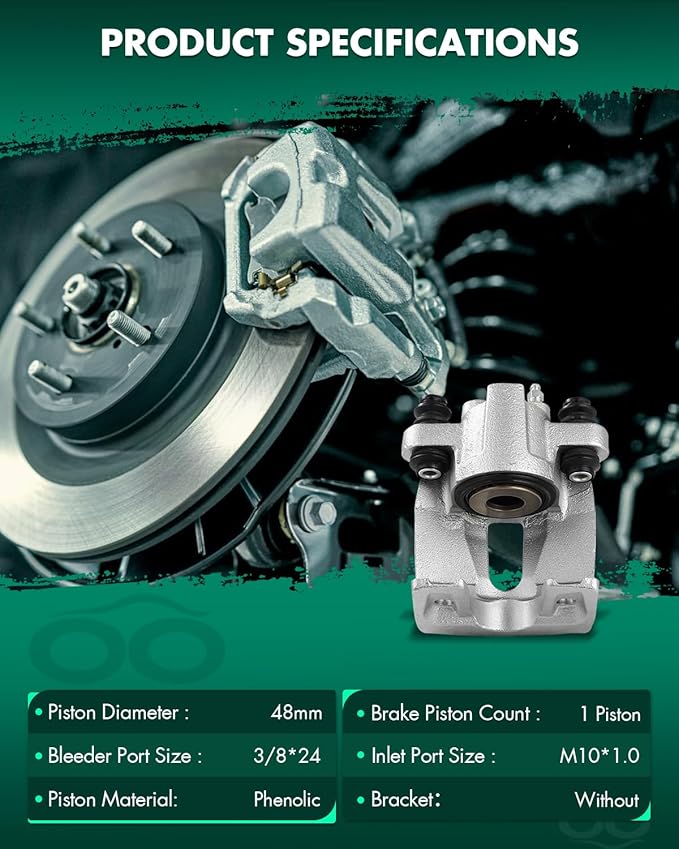 SCITOO 184851 Rear Right Disc Brake Caliper Assembly Without Bracket For Ford For Ranger 2010-2011