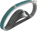 HARFINGTON 2 x 36 Inch Sanding Belts, 6 Pcs 40 Grit Zirconia Abrasive Belt Sander File Belt for Woodworking, Metal Polishing, Knife Sharpener