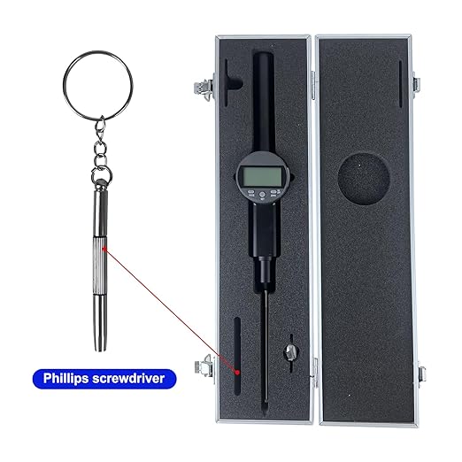 Digital Dial Indicator,with A Range of 100mm/4 in,Dlectrical Digital Indicator Graduation Resolution of 0.01mm