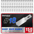 DIYSELF 150 Pack Exacto Knife Blades, #18 Hobby Knife Blade Refills by DIYSELF