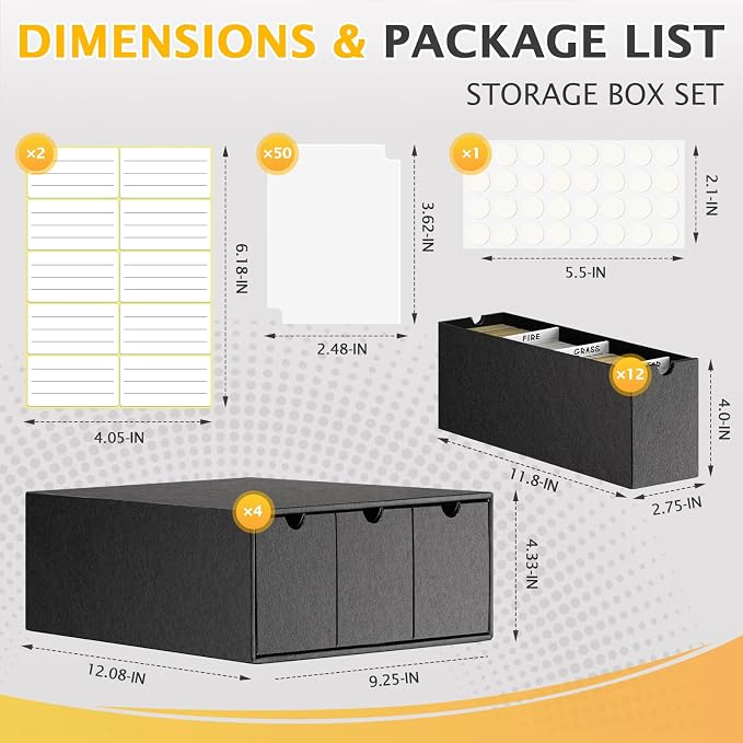 Kitoyz 8000+Trading Card Storage Boxes - Image 2