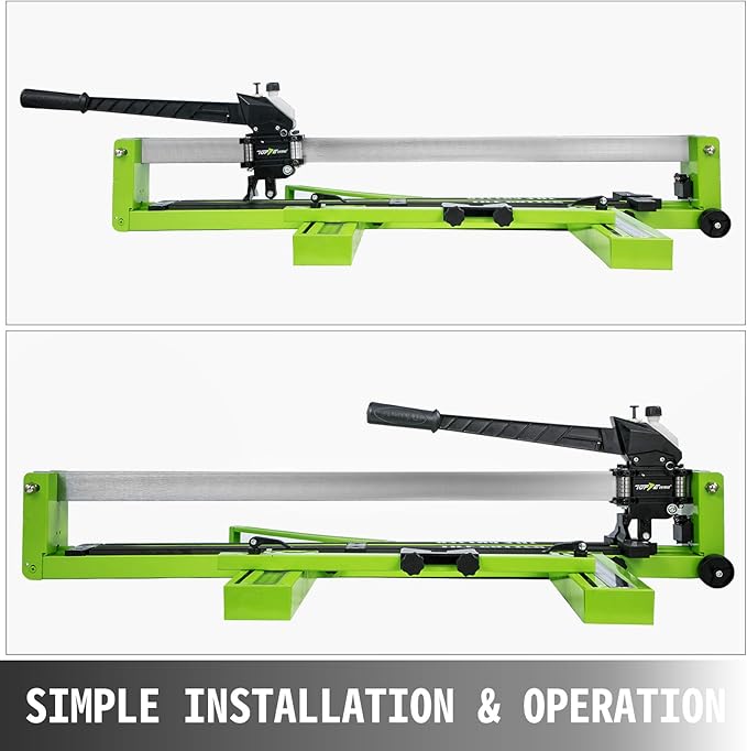 VEVOR Tile Cutter 40 Inch, Manual Tile Cutter All-Steel Frame,Tile Cutting Machine w/Laser Guide and Bonus Spare Cutter,Tile Cutter Hand Tool for Precision Cutting Porcelain Ceramic Floor Tiles
