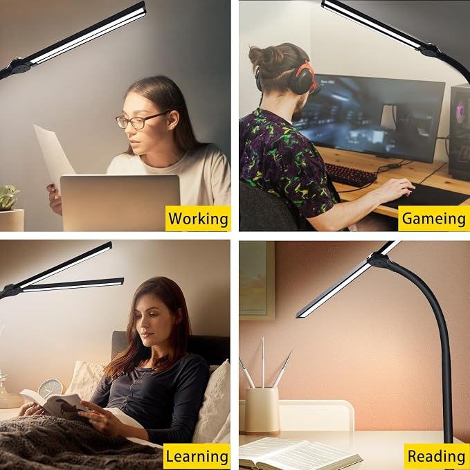 Double Head LED Desk Lamp for Office - Image 7