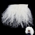 arricraft White Wool Doll Wig, Curly Hair, 5.5x9.45x0.12 Inch, DIY Doll Making by ARRICRAFT