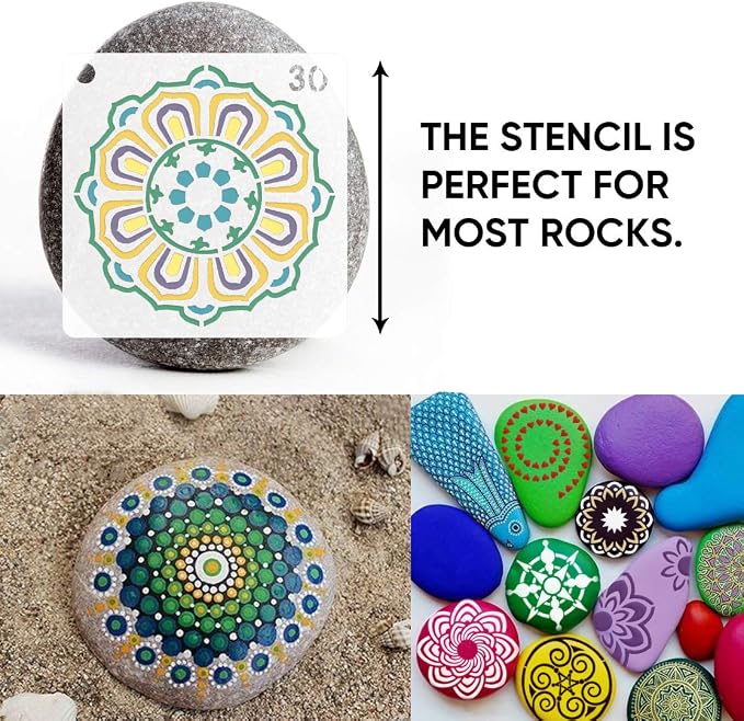 36 PCS Reusable Mandala Stencils - Image 6