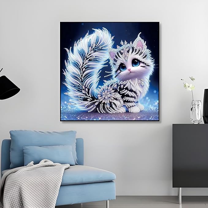Cat Special Shape Diamond Art Kits - Image 3