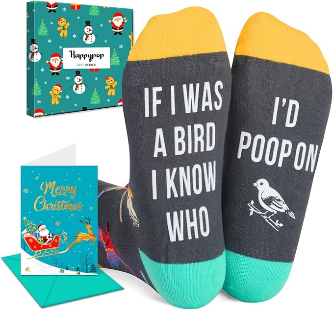 Funny Socks for Women Men by HAPPYPOP