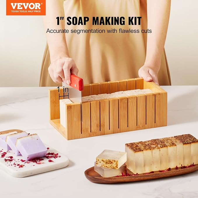 VEVOR Soap Making Kit, Bamboo Cutting Box and Inner Box - Image 2