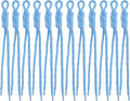 Paracord Keychain Paracord Bag Charm 12pcs Braided Nylon Rope Keychain Cord by Cmidy