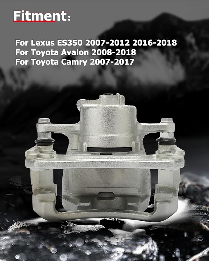 cciyu 19B3128 19B3129 Front Left & Right Brake Calipers With Bracket For Lexus For ES350 2007-2012 2016-2018,For Toyota For Avalon 2008-2018,For Toyota For Camry 2007-2017