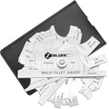 ZeeDix Metal Fillet Weld Gauge Set, Stainless Steel Welding Inspection Gauge Tool(1/8" - 1") Ulnar Metric & Inch