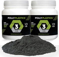 Polly Plastics Rock Tumbler Media Grit Refill, Pre-Polish 500 Silicon Carbide Grit, Stage 3 for Tumbling Stones (2 Pack) (1 lb.)