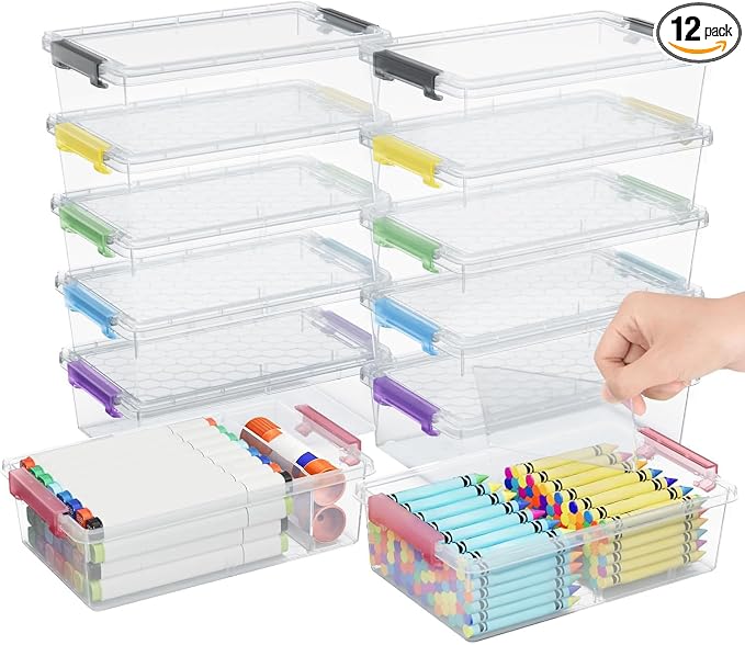 12 Pack Extra Large Pencil Box by GEOPHIA
