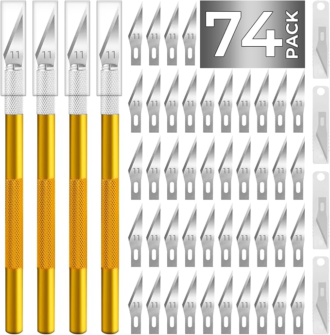 Exacto Knife Craft Knife Hobby Knife 74 Pack by JTIEO