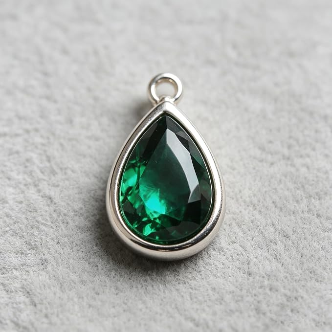 Emerald Green Color Cubic Zirconia Loose Beads Unset - Image 5