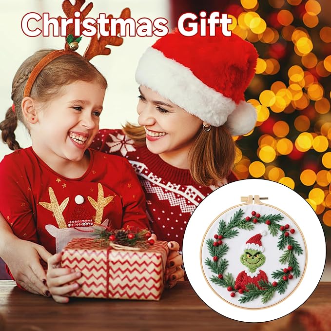 BBLYBD Christmas Embroidery Kit, 1 Set Cross Stitch Craft Kit - Image 6