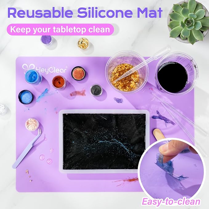HeyClear Epoxy Resin Picture Frame Silicone Mold Kit -34 oz Super Clear and - Image 5