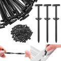 100 Pcs Nylon Universal Cable Tie Buckle Heavy Duty Self Locking Rivet Zip Ties Multifunctional Nylon with Pin Button Design Plastic Cable Tie Tool Fastener for Car Daily Auto Fixing
