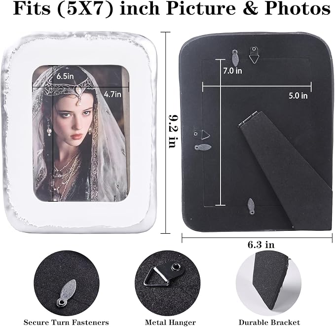5x7 Picture Frame, Hand-Crafted Resin Picture Frame - Image 3