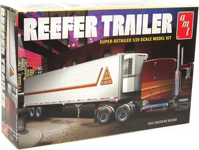 AMT Reefer Semi Trailer 1:24 Scale Model Kit by AMT