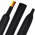 2:1Heat Shrink Wire Loom Braided Cable Sleeves,Heat Resistant Fabric Woven Shrink Tubing Wiring Harness for Protection Automotive,Harness Cable,Cable Management (1/2"-12ft)