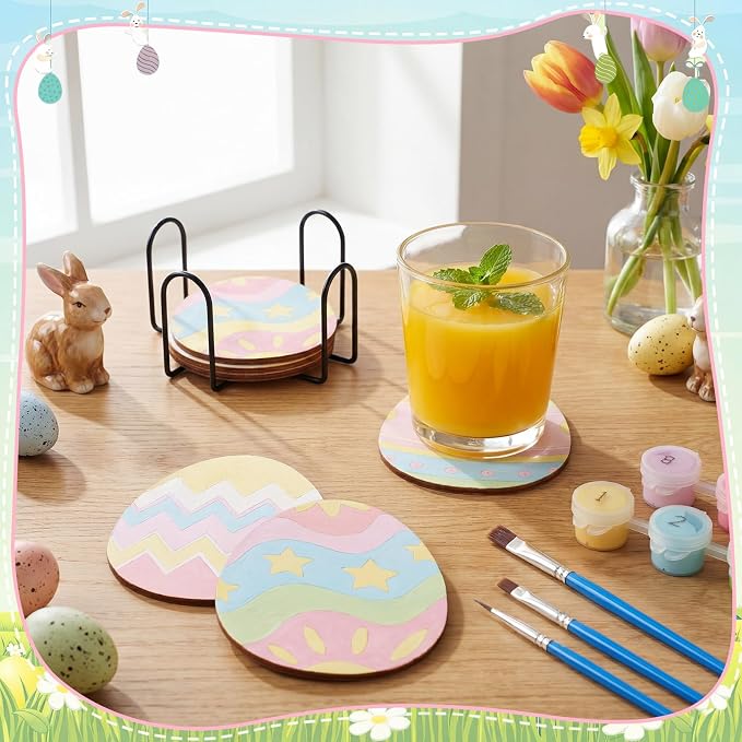 Reallnaive 8 Pcs Easter Eggs Paint by Numbers Kit - Image 2