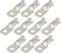 10pcs 4 AWG-1/4(M6) Tinned Copper Ring Terminals Battery Lugs, Heavy Duty Wire Lugs, Battery Cable Connectors
