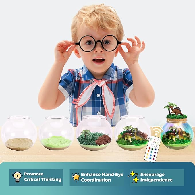 Dinosaur Light-Up Terrarium Kit - Image 4
