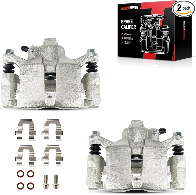 Torchbeam 2PCS Rear Driver and Passenger Side Brake Caliper for Chevrolet Pontiac Buick Oldsmobile for 2000-2010 Impala, 2000-2007 Monte Carlo, Grand Prix, Regal, Century, Intrigue, #18B4644+18B4645