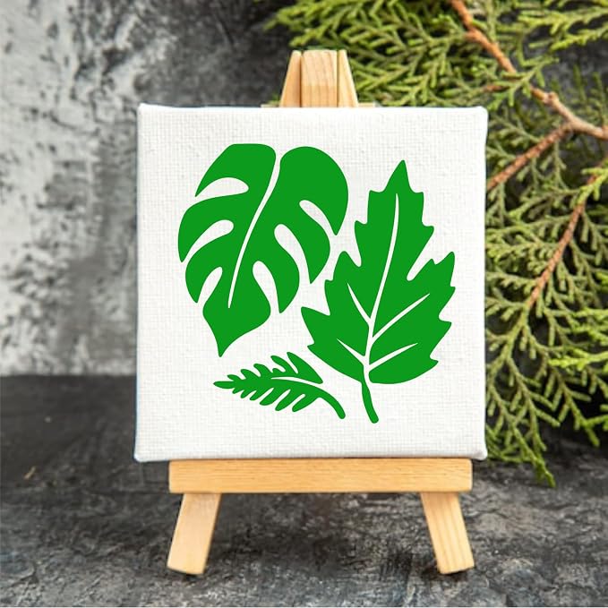 Stencils Plants 4in 53pcs Paint Template Reusable Plastic Templates DIY Crafts - Image 7
