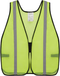 SIFE 1 Pack High Visibility Reflective Safety Vest,Made from Breathable and Neon Yellow Mesh Fabric,light weight for Man and Woman(Yellow-Grey, 1 pack)