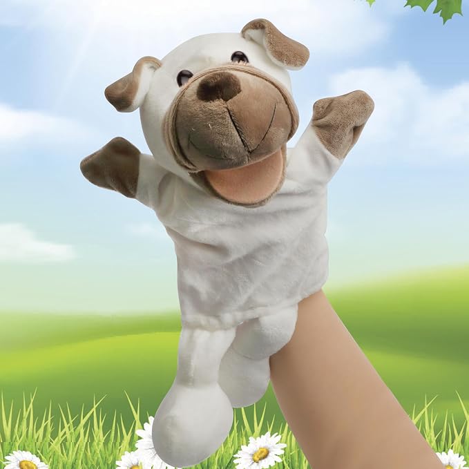 Easfan Puppy Hand Puppet Soft Animal Plush Toy by Easfan