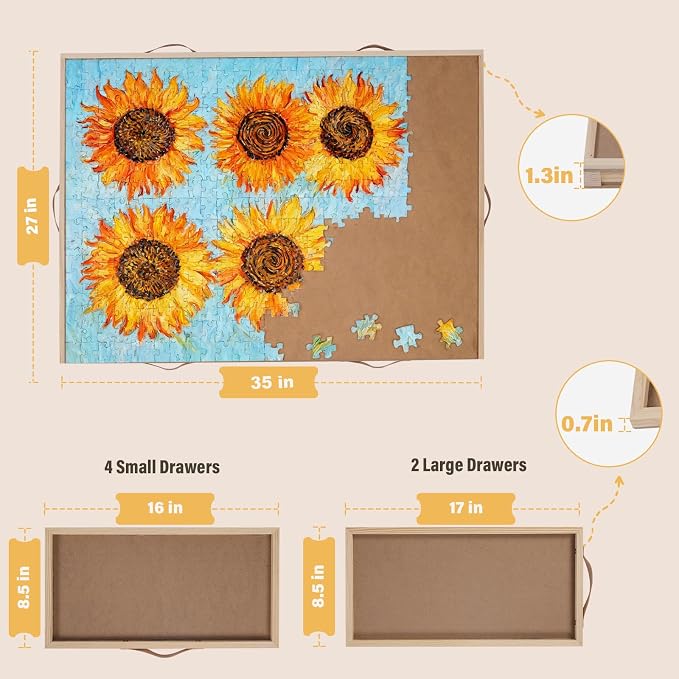 1500 Piece Rotating Puzzle Board, - Image 2