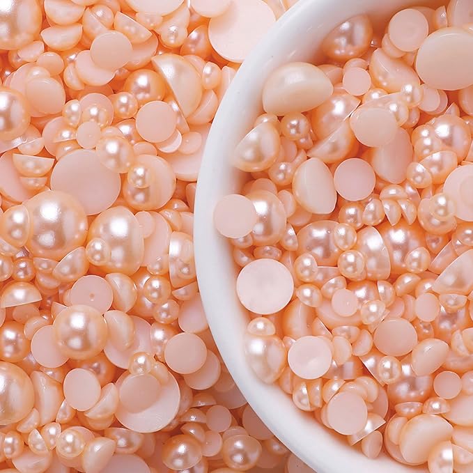 5600PCS Half Round Pearls Flatback Imitation Pearls - Image 3