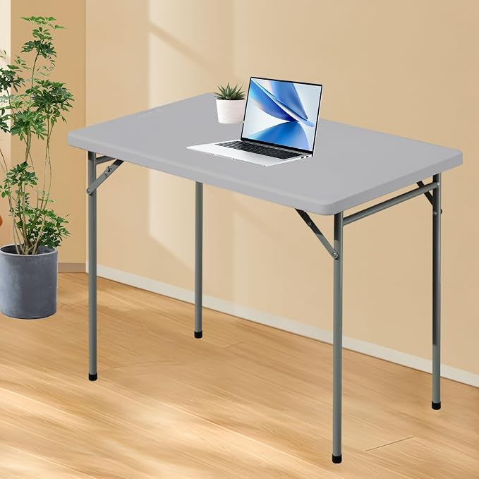 Folding Table 3ft Rectangular All-Occasion Plastic Folding Event Table - Image 6