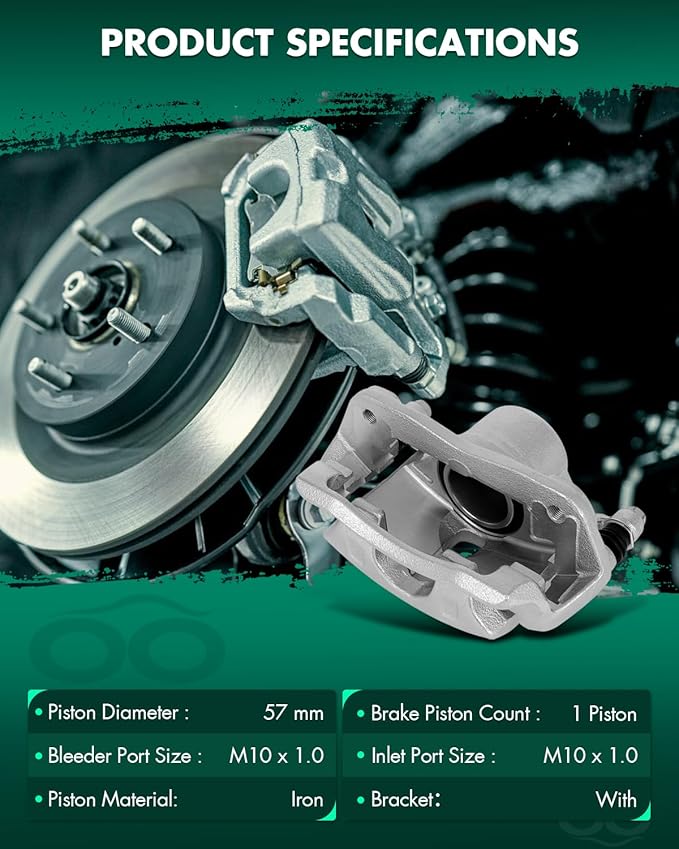 SCITOO 19B2661 Front Right Disc Brake Caliper Assembly w/Bracket For Acura For ILX,For Honda For Accord/For Civic/For CR-Z/For Fit