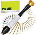 Precision Pin Vise Hand Drill Set, 28 Micro Drill Bits by Craft911byLIME