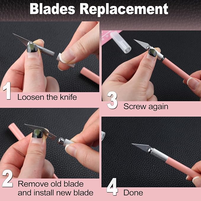 Exacto Knife for Crafting Precision Carving Hobby Knife Kit - Image 5