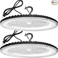 2 Pack 600W UFO Led High Bay Light Fixture,120v,5000K Daylight Commercial Shop Bay Lighting,92000LM,[2750W MH/HPS Equiv.] US Plug Area Lighting for Warehouse/Barn/Gym/Factory/Workshop/Garage