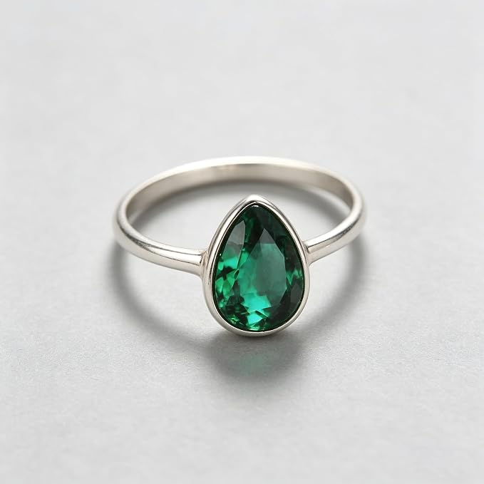 Emerald Green Color Cubic Zirconia Loose Beads Unset - Image 7