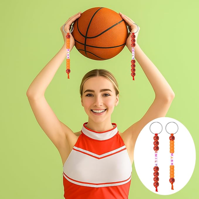 Landical 564 Pcs DIY Bead Keychain Kit Key Chain Making Craft Adjustable Letter - Image 7