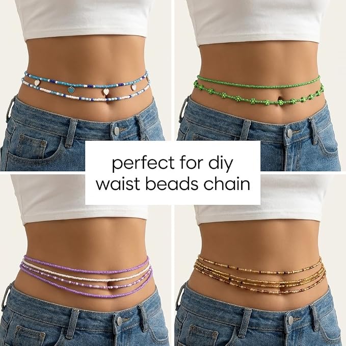 4mm Glass Seed Beads Waist Beads - Image 3