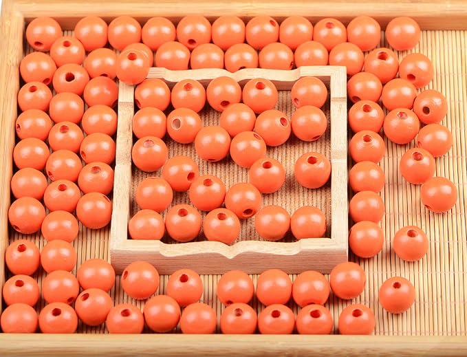 AD Beads Large Hole Wood Spacer Wooden Jewelry Making Bracelet Necklace - Image 3
