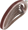 HARFINGTON 1/2 x 12 Inch Sanding Belts, 20 Pcs 150 Grits Aluminum Oxide Abrasive Belt Sander File Belt for Woodworking, Metal Polishing, Knife Sharpener