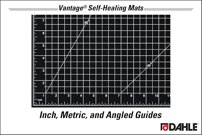 Dahle Vantage 10792 Double-Sided Premium Self-Healing Cutting Mat, 1/2" Grid - Image 8