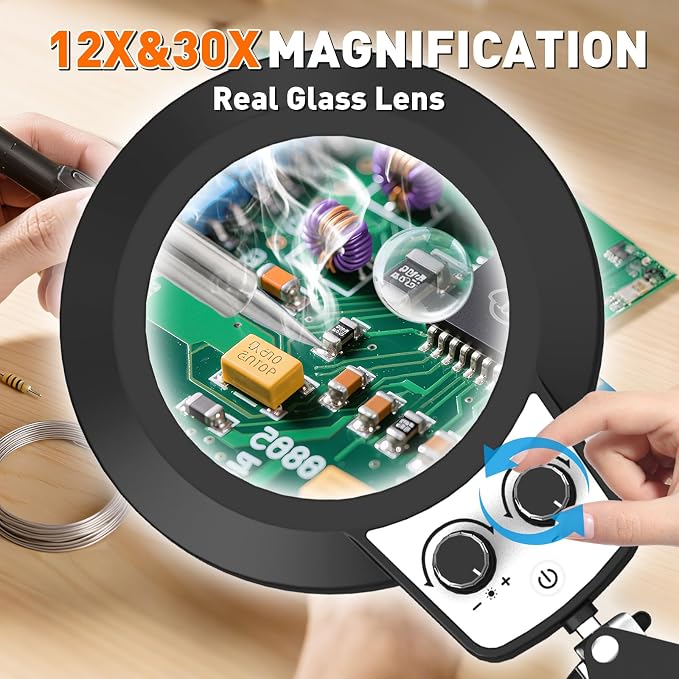 KIRKAS 12X 30X Magnifying Glass - Image 3