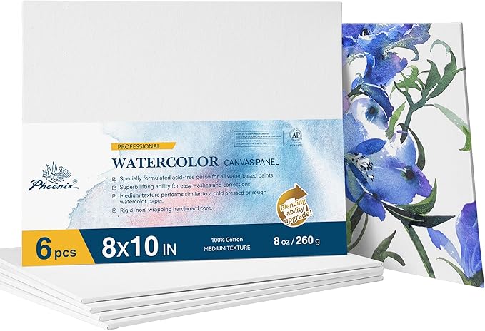 PHOENIX Watercolor Canvas Boards by PHOENIX