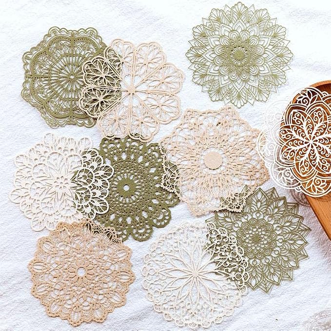 Vintage Scrapbook Paper Lace Cutouts - Image 3